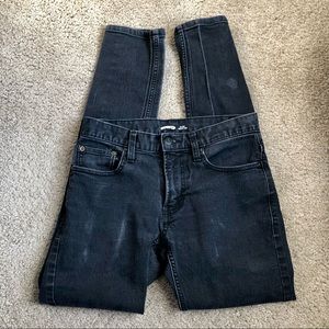 Old Navy skinny built in flex black jeans 28x32
